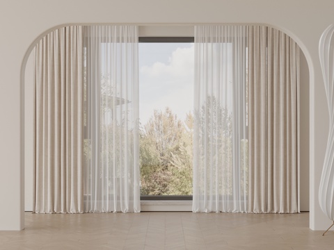 Modern Curtain Window Screen