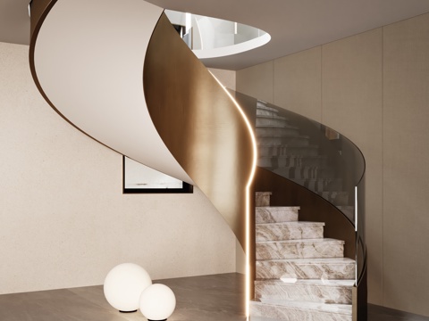 modern revolving staircase