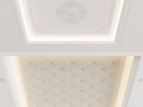 European-style ceiling gypsum carved ceiling