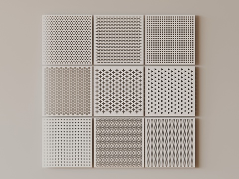 Modern wall plate Perforated plate Punched plate Aluminum plate