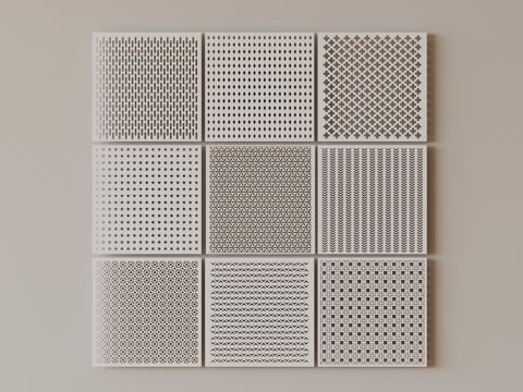 Modern wall plate Perforated plate Punched plate Aluminum plate