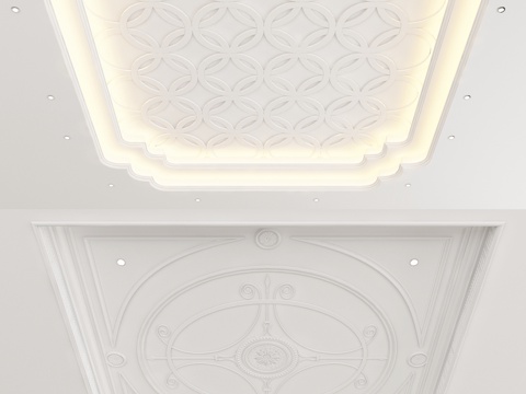 European-style Ceiling Geometric Carved Ceiling