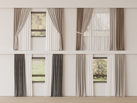 Modern Curtain Window Screen