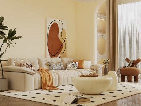 Cream style sofa