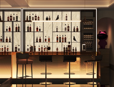 Affordable Luxury Style Bar Bar Bar Wine Rack Wine Cabinet