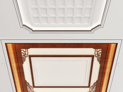 Neo-Chinese Style Ceiling Wooden Ceiling