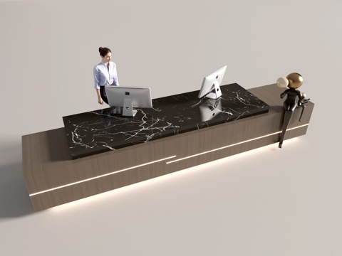 Modern bar reception desk