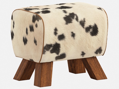 Fur Stool Low Stool