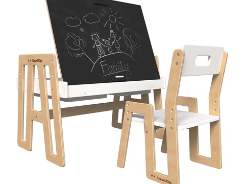 kids Table&Chair Drawing Board Blackboard