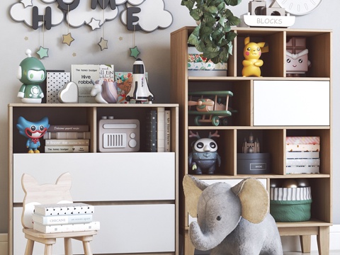 Children's Toy Storage Cabinet