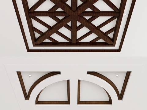 American Style Ceiling Solid Wood