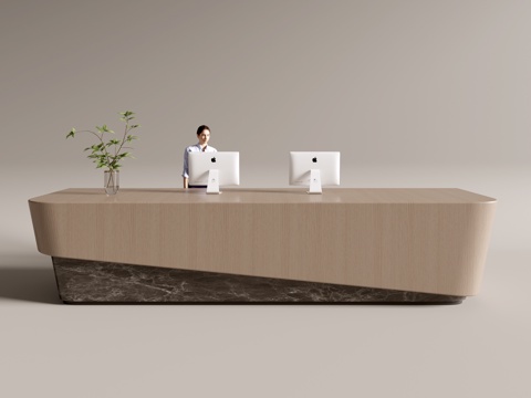 Modern Company Front Desk Service Desk