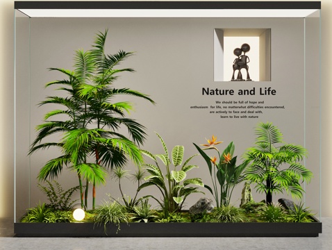 Modern indoor landscape plant landscaping plant pile