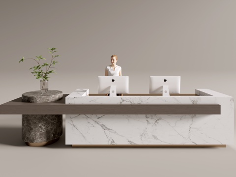 Modern Company Front Desk Service Desk