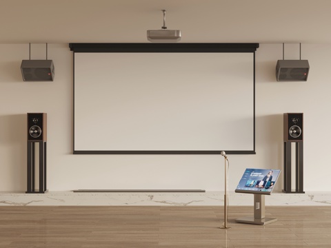 Audio Microphone Projector Sing Screen