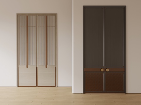 Neo-Chinese Style double door