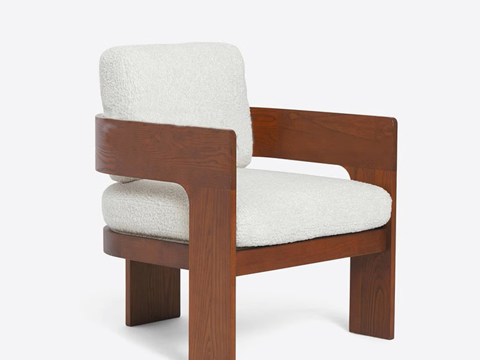 Nordic Solid Wood Sofa Chair