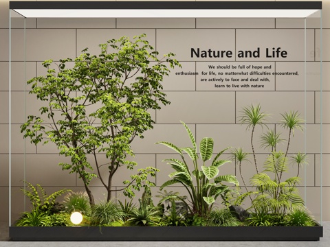 Modern Interior Landscape Landscape Plant Pile