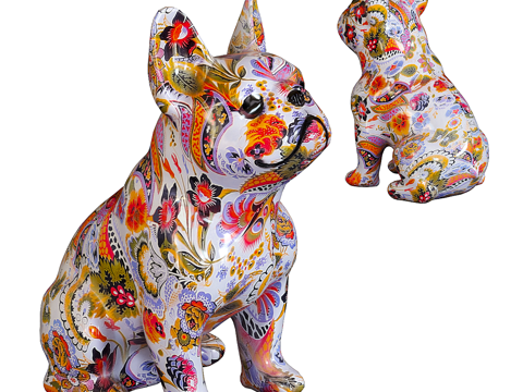 Bulldog sculpture ornaments