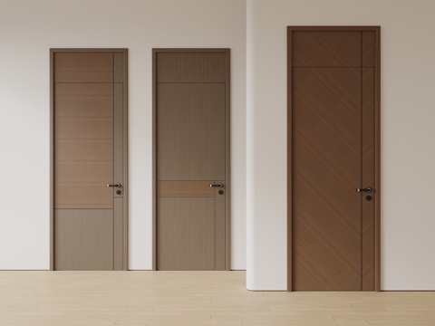 Neo-Chinese Style Top Door Single Door Bedroom Door