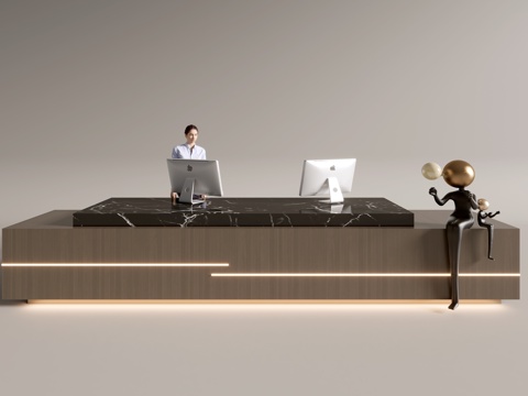 Modern Company Front Desk Service Desk