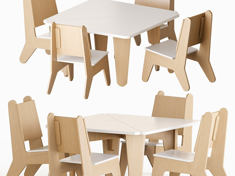 Modern Children's Table and Chair Toy Table and Chair