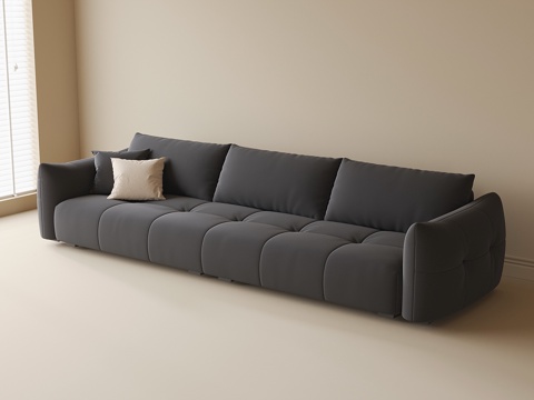 Modern three-person sofa sofa