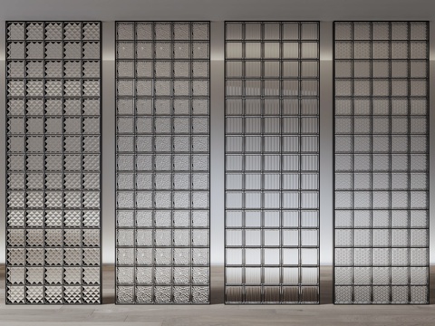 Modern art partition glass brick