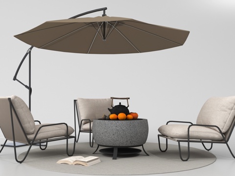 Outdoor Table and Chair Leisure Table and Chair Parasol