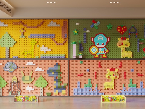 Modern Lego Toy Wall