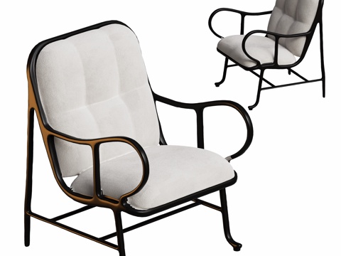 Modern Metal Lounge Chair Iron Chair