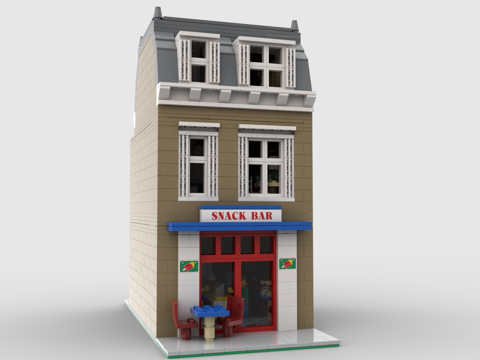 Lego Bar House Building Blocks Toy