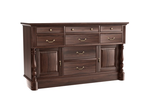 New Chinese Sideboard Solid Wooden Cabinet