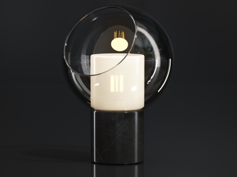 Modern glass table lamp