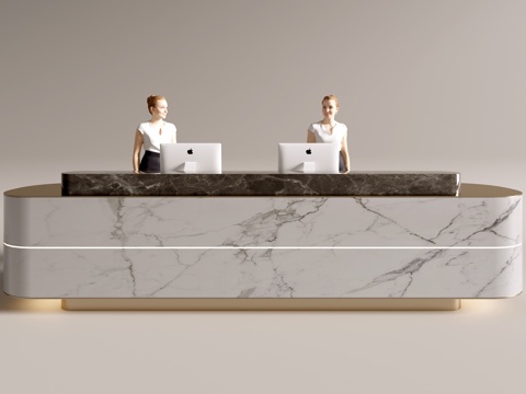 Modern Company Front Desk Service Desk