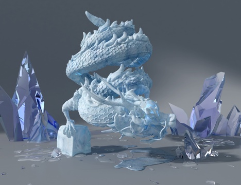 Ice Dragon Landscape