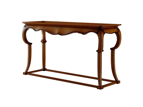 American-style end view table