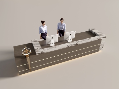 Modern Company Front Desk Service Desk