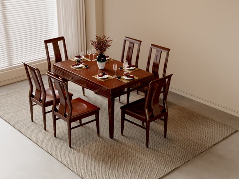 New Chinese Dining Table and Chair