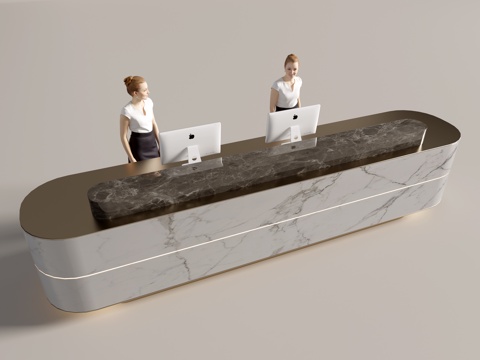 Modern Company Front Desk Service Desk