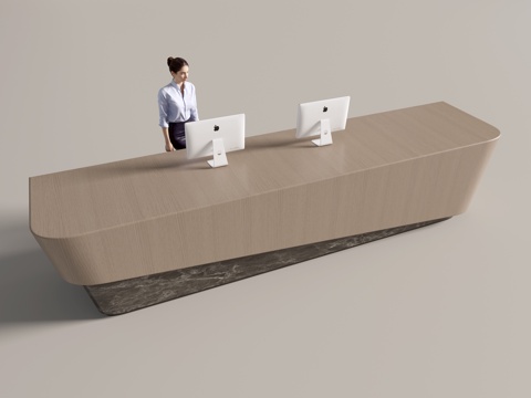 Modern Company Front Desk Service Desk