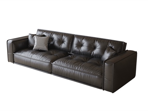 Modern Leather Sofa Double Sofa