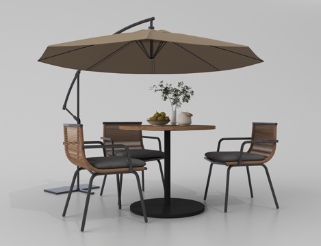 Outdoor Table and Chair Leisure Table and Chair Parasol