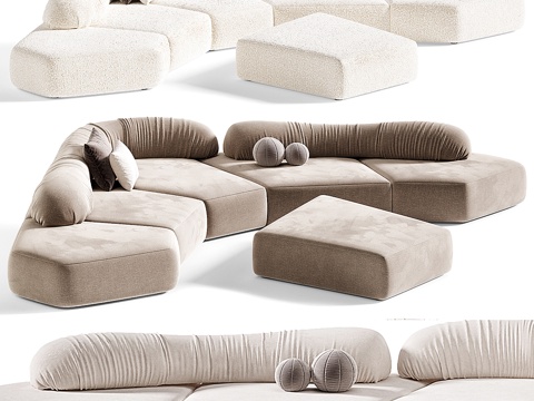 Edra shaped sofa curved sofa