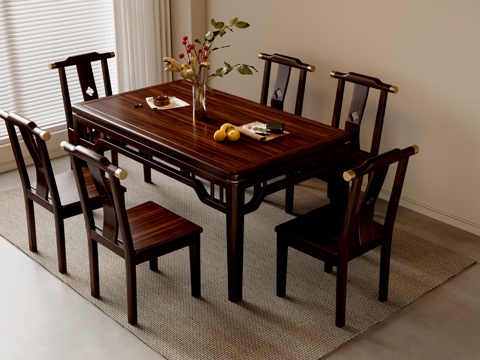 New Chinese Dining Table and Chair