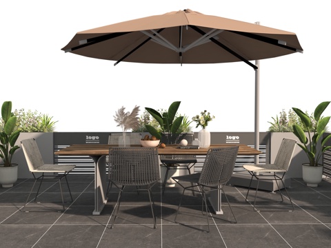 Modern commercial outdoor tables and chairs