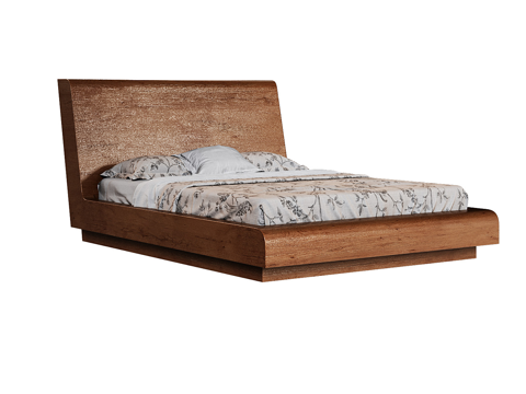 log double bed