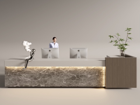 Modern Company Front Desk Service Desk