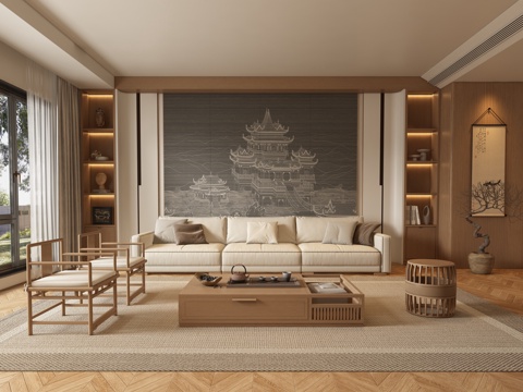 New Chinese Living Room