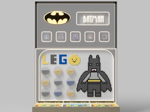 Batman Building Blocks Wall